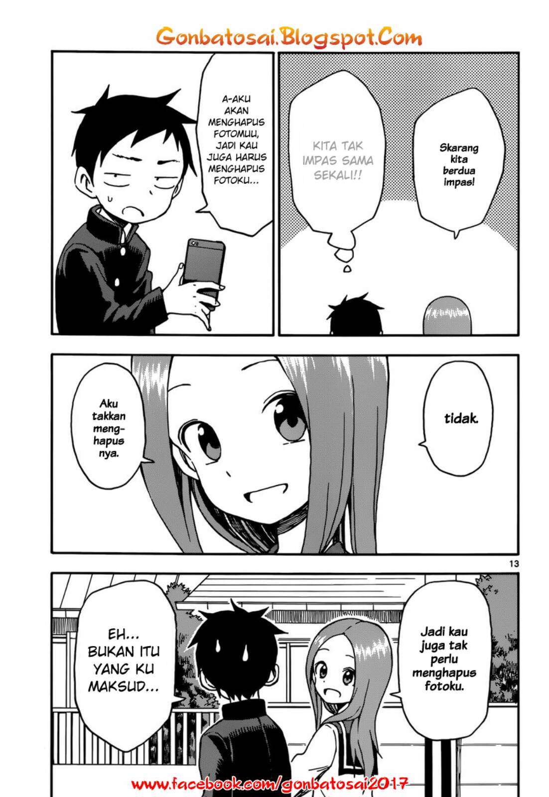 Karakai Jouzu no Takagi-san Chapter 34 Gambar 15