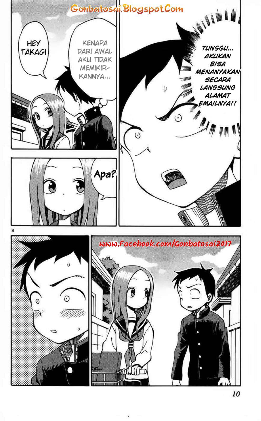 Karakai Jouzu no Takagi-san Chapter 27 Gambar 10