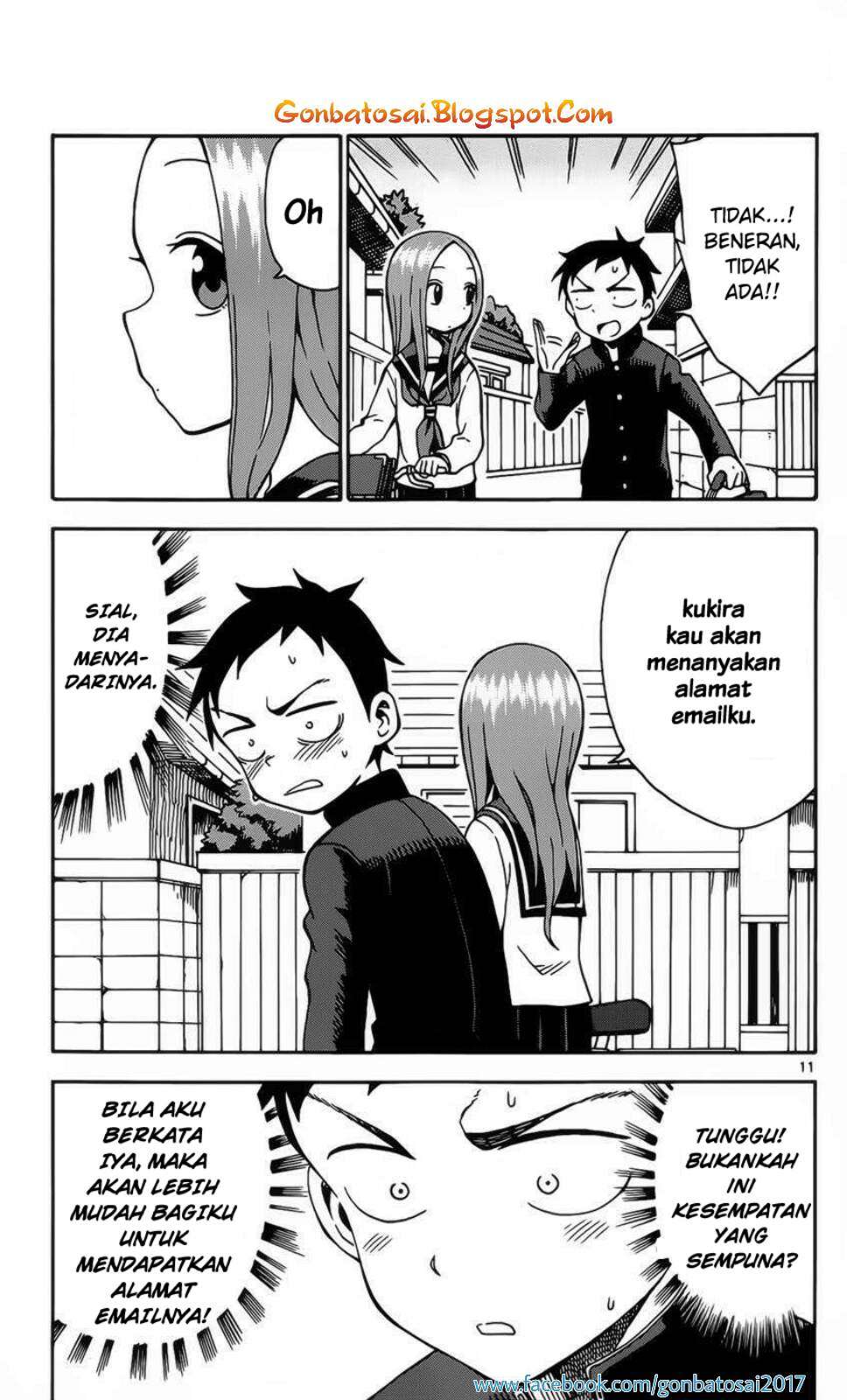 Karakai Jouzu no Takagi-san Chapter 27 Gambar 13