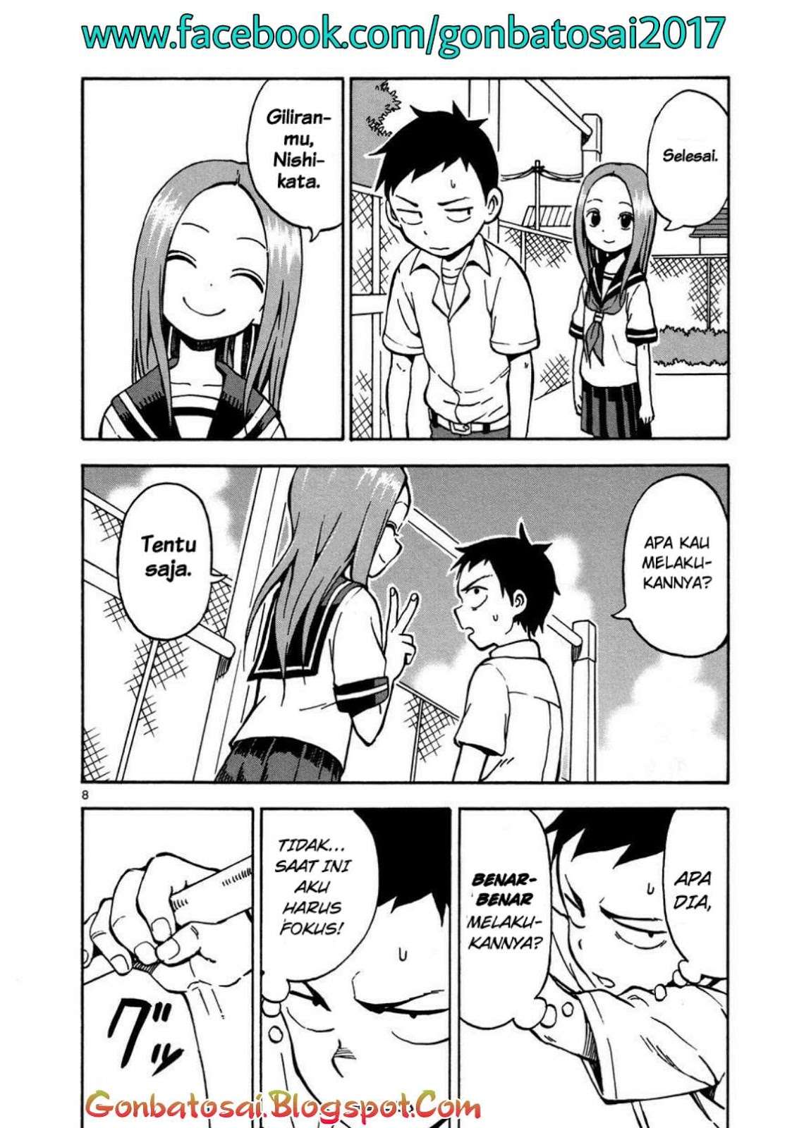 Karakai Jouzu no Takagi-san Chapter 23 Gambar 10