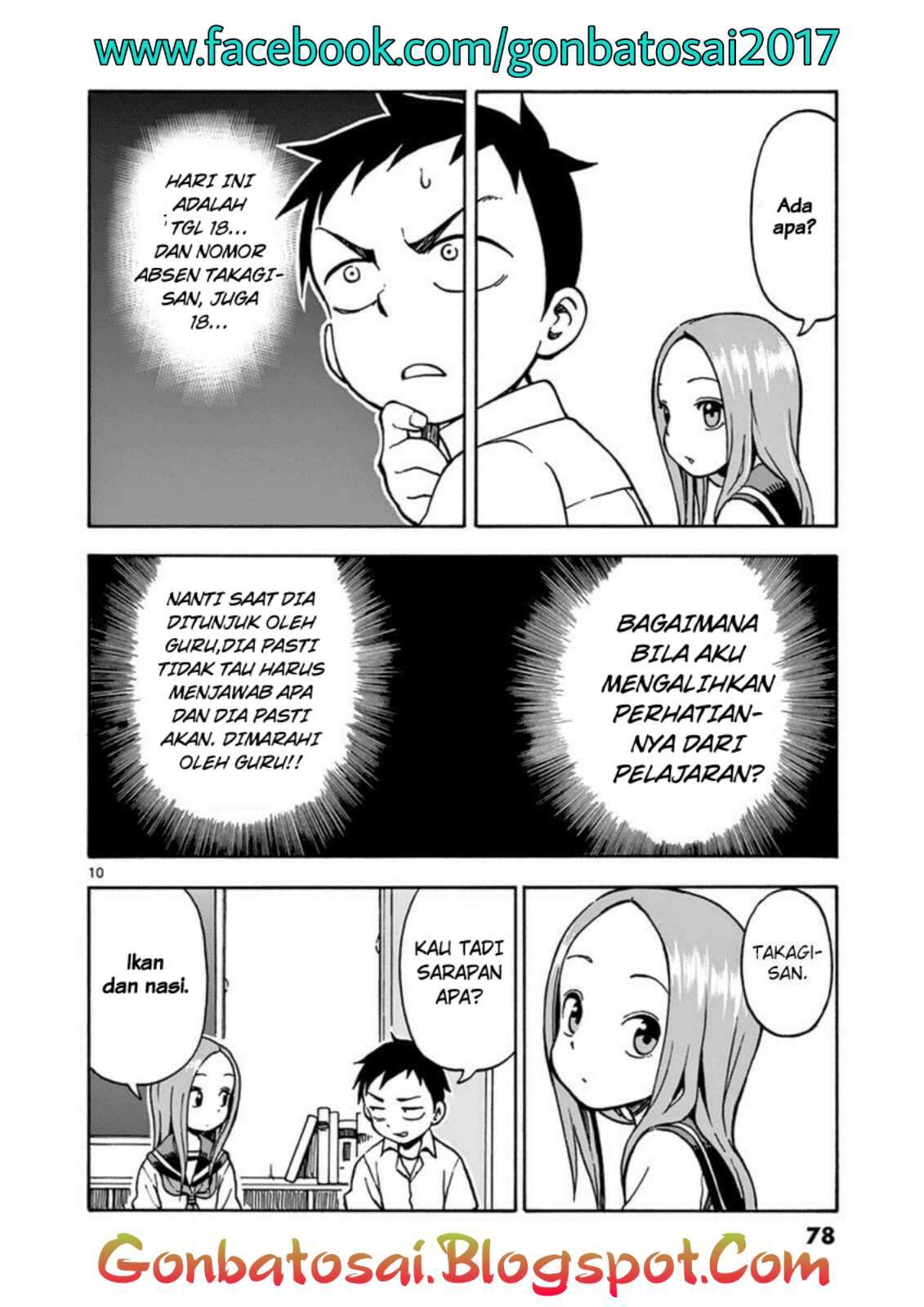 Karakai Jouzu no Takagi-san Chapter 22 Gambar 13