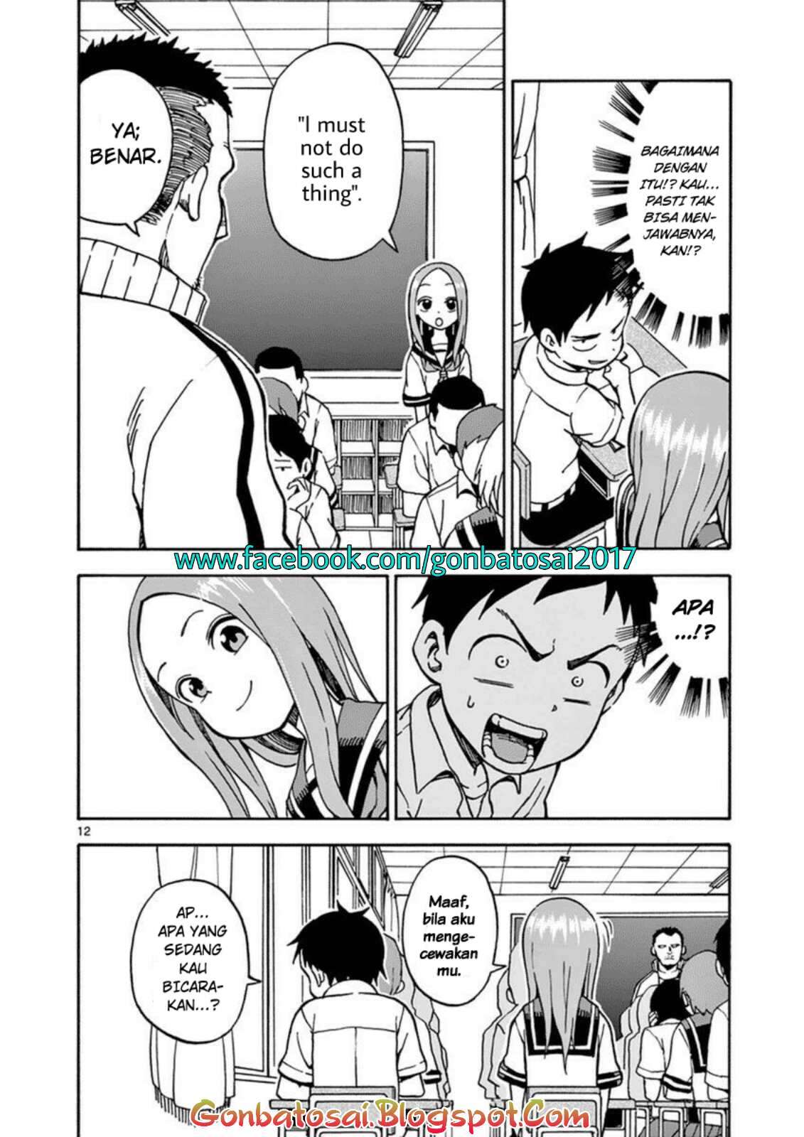 Karakai Jouzu no Takagi-san Chapter 22 Gambar 15