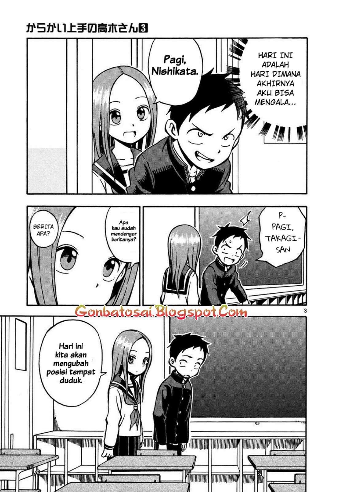 Karakai Jouzu no Takagi-san Chapter 21 Gambar 5