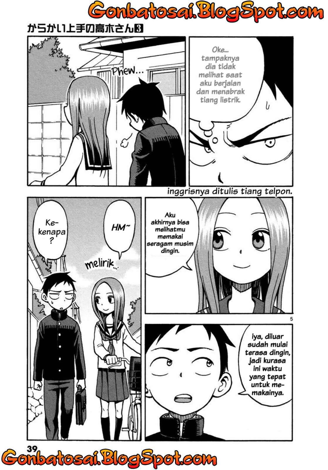 Karakai Jouzu no Takagi-san Chapter 20 Gambar 7