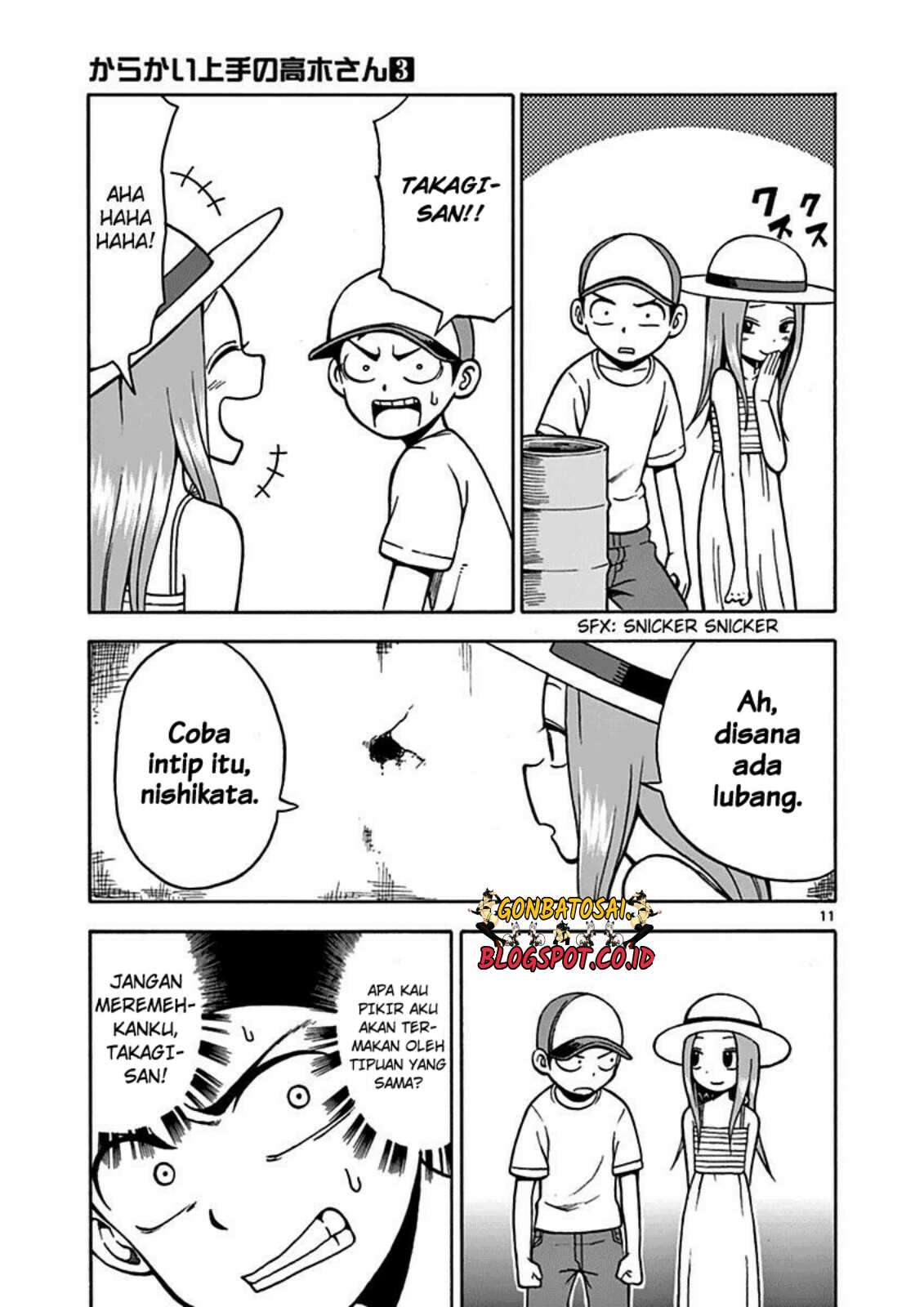 Karakai Jouzu no Takagi-san Chapter 18 Gambar 16