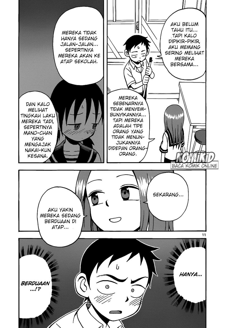 Karakai Jouzu no Takagi-san Chapter 14 Gambar 12