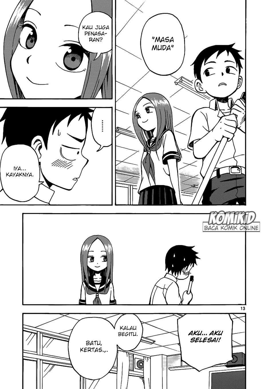 Karakai Jouzu no Takagi-san Chapter 14 Gambar 14