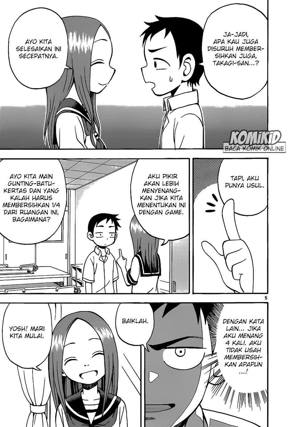 Karakai Jouzu no Takagi-san Chapter 14 Gambar 6