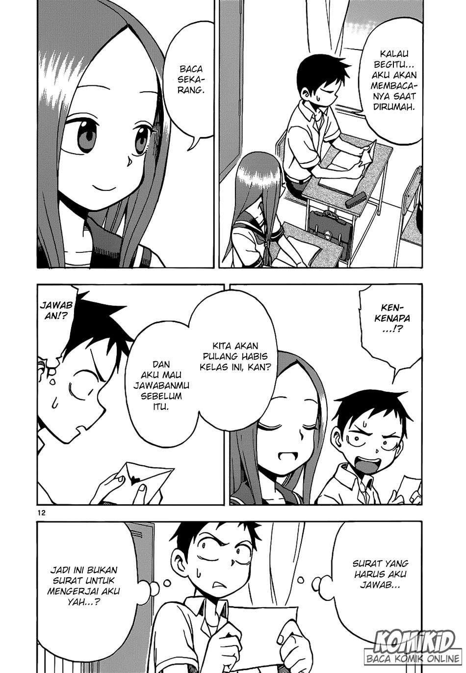 Karakai Jouzu no Takagi-san Chapter 13 Gambar 13