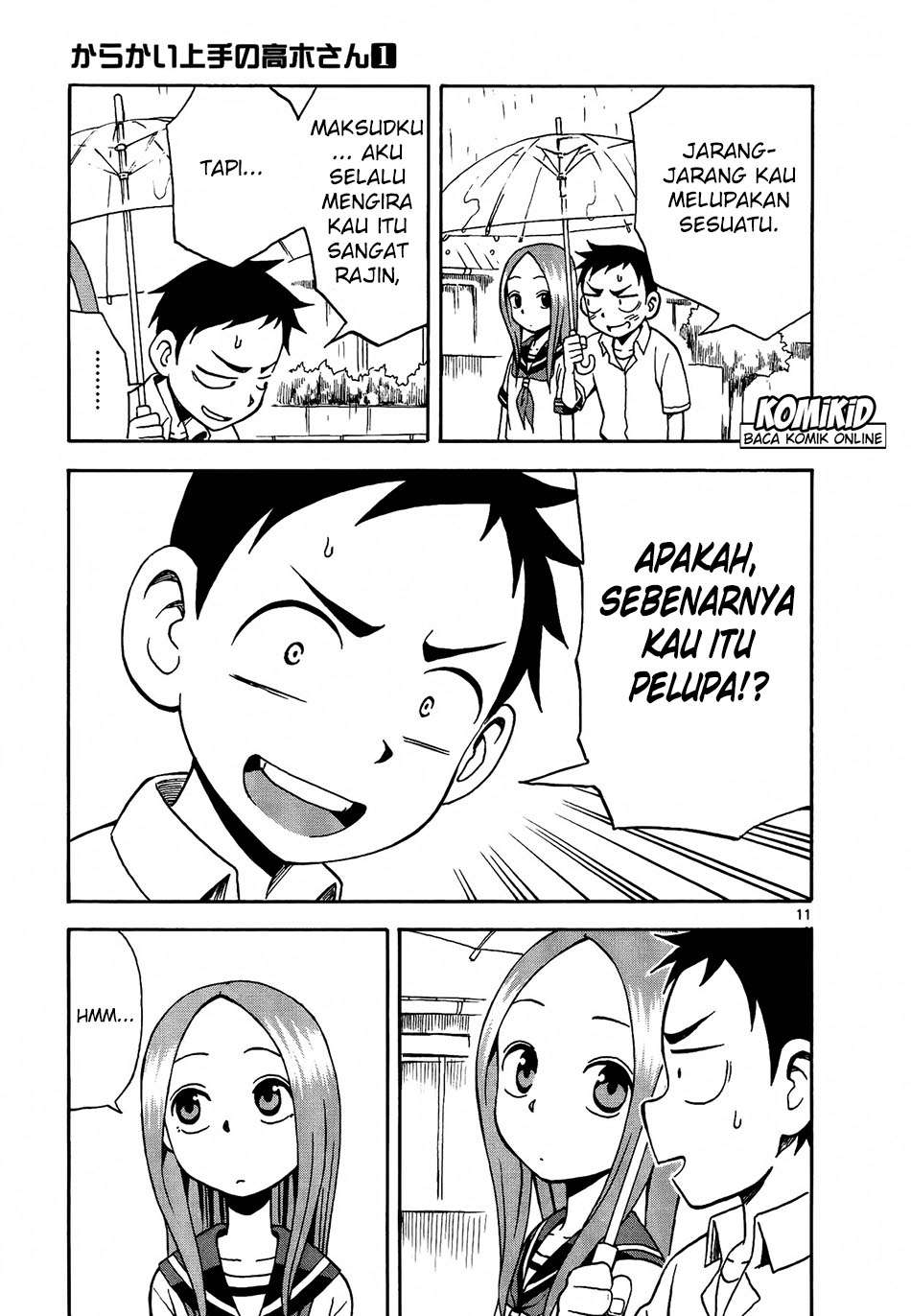 Karakai Jouzu no Takagi-san Chapter 7 Gambar 12