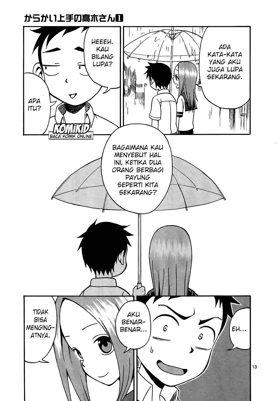 Karakai Jouzu no Takagi-san Chapter 7 Gambar 14