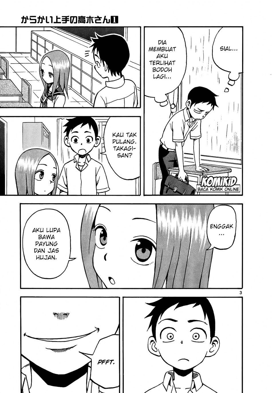 Karakai Jouzu no Takagi-san Chapter 7 Gambar 4