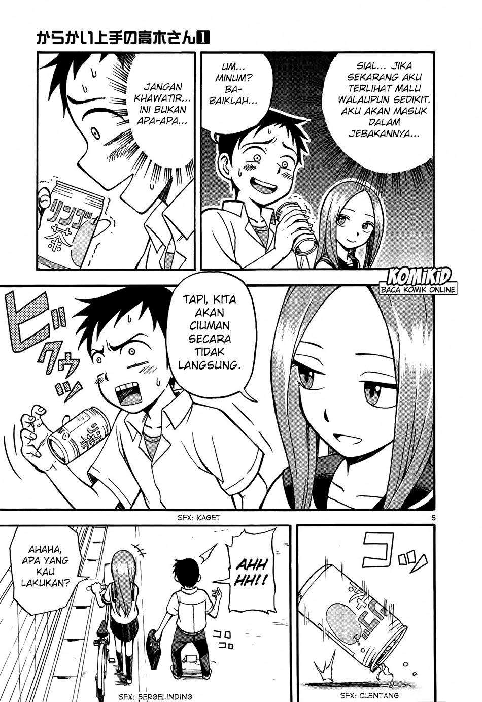 Karakai Jouzu no Takagi-san Chapter 5 Gambar 6