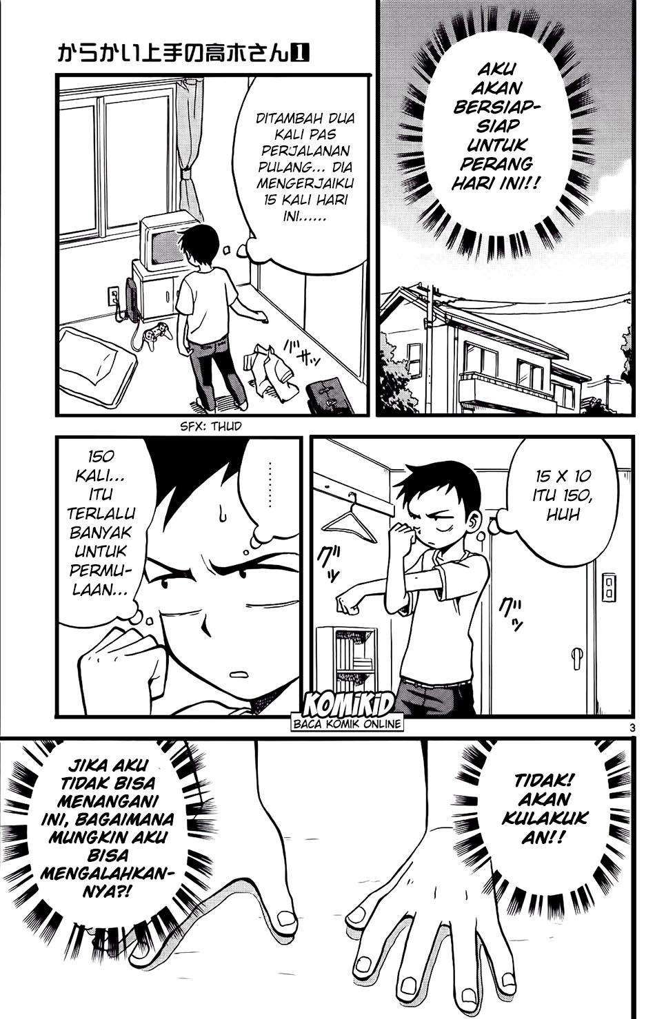 Karakai Jouzu no Takagi-san Chapter 4 Gambar 4