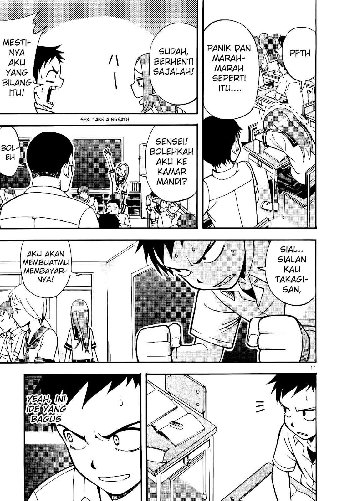 Karakai Jouzu no Takagi-san Chapter 1 Gambar 15