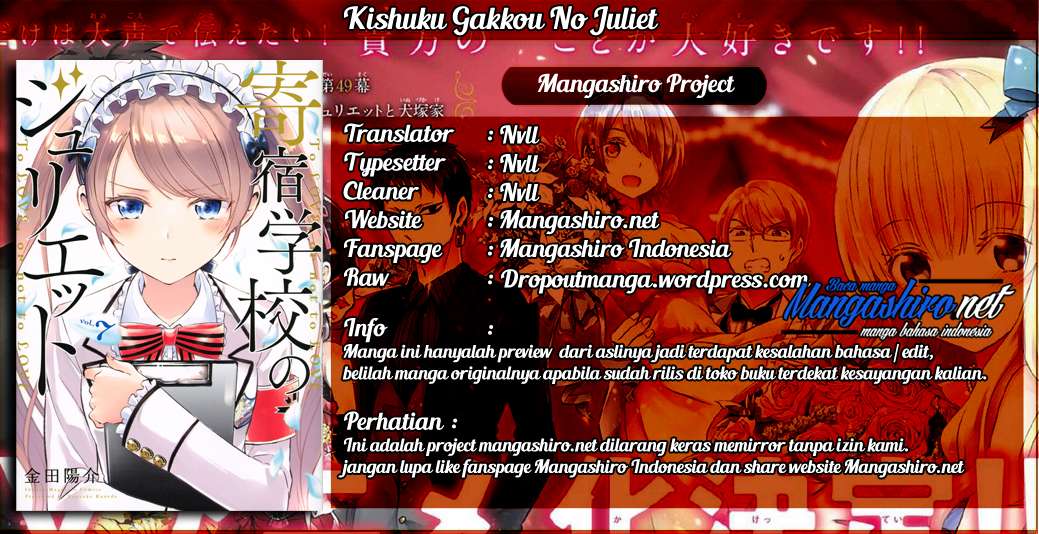 Baca Manga Kishuku Gakkou no Juliet Chapter 29 Gambar 2