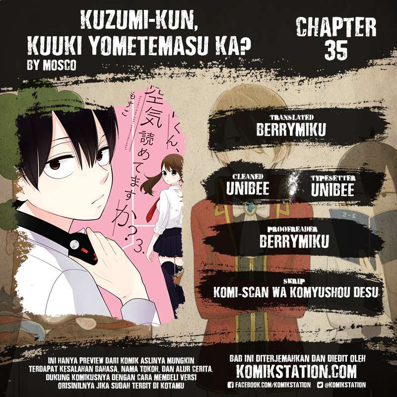 Baca Manga Kuzumi-kun, Kuuki Yometemasu ka? Chapter 35 Gambar 2
