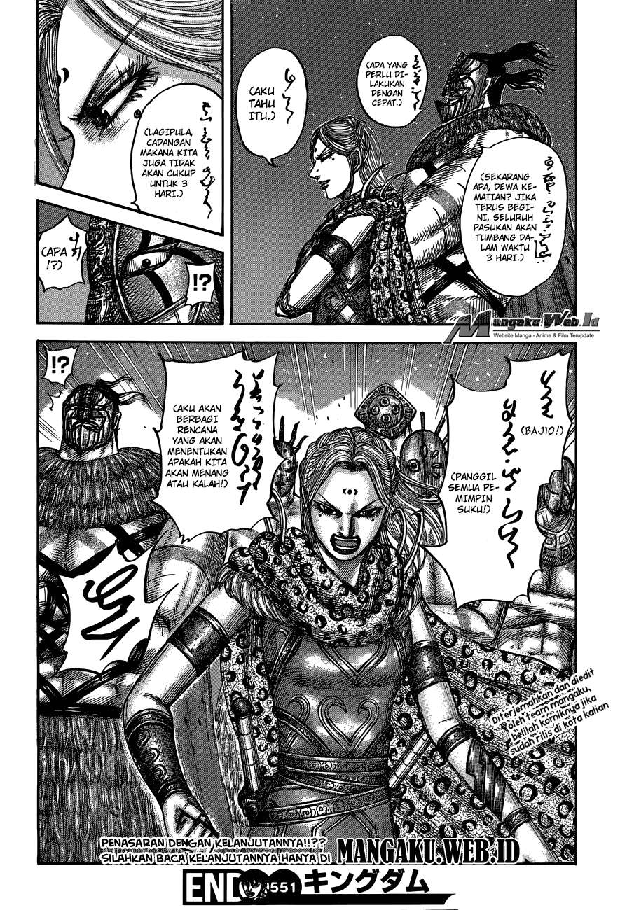 Kingdom Chapter 551 Gambar 19