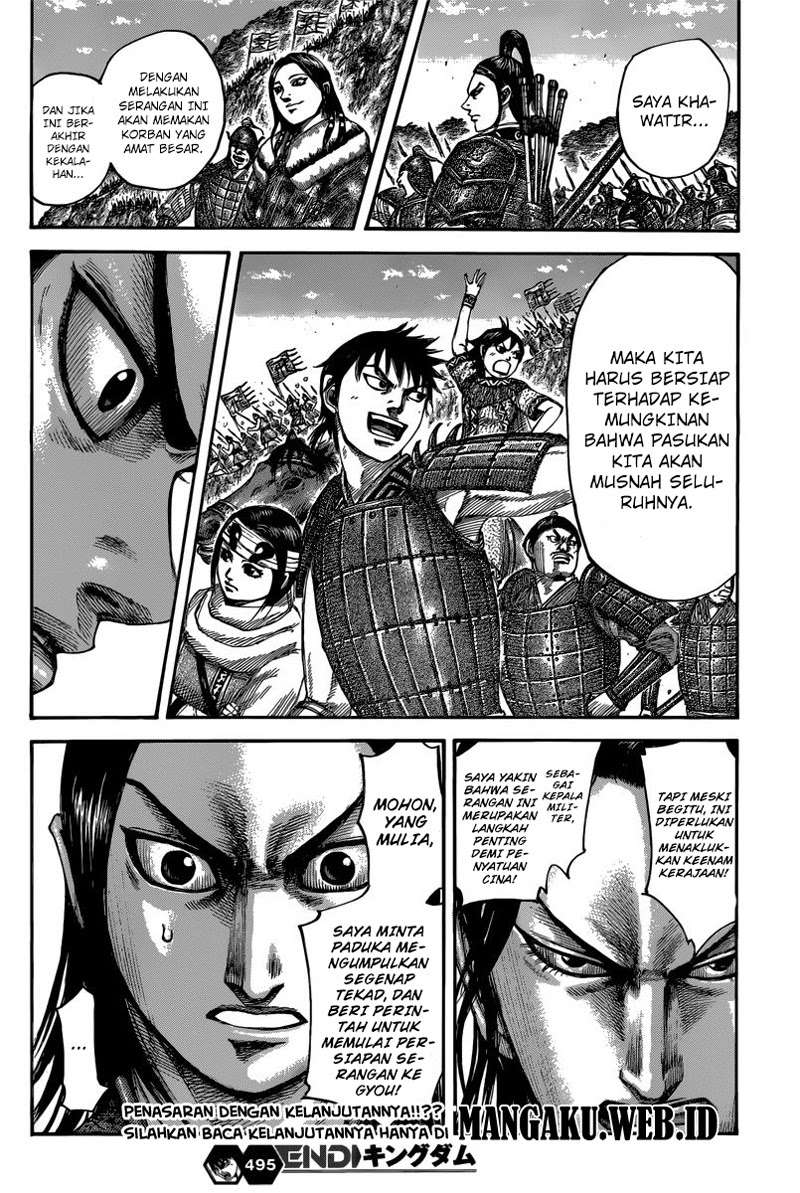 Kingdom Chapter 495 Gambar 19