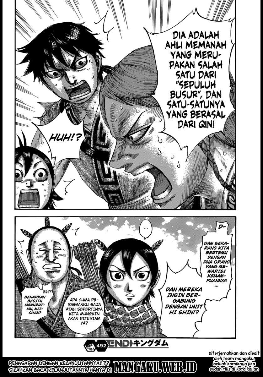 Kingdom Chapter 492 Gambar 20