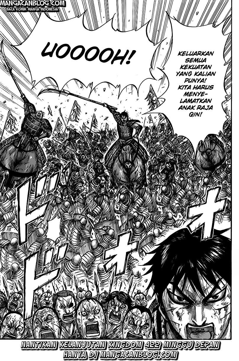 Kingdom Chapter 421 Gambar 22