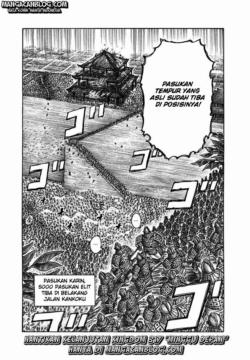 Kingdom Chapter 316 Gambar 19