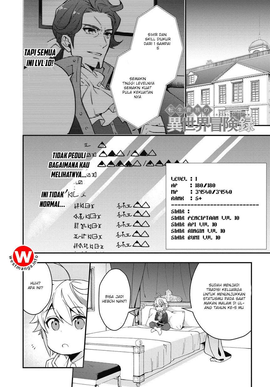 Baca Komik Tensei Kizoku no Isekai Boukenroku ~Jichou wo Shiranai Kamigami no Shit Chapter 2 Gambar 1