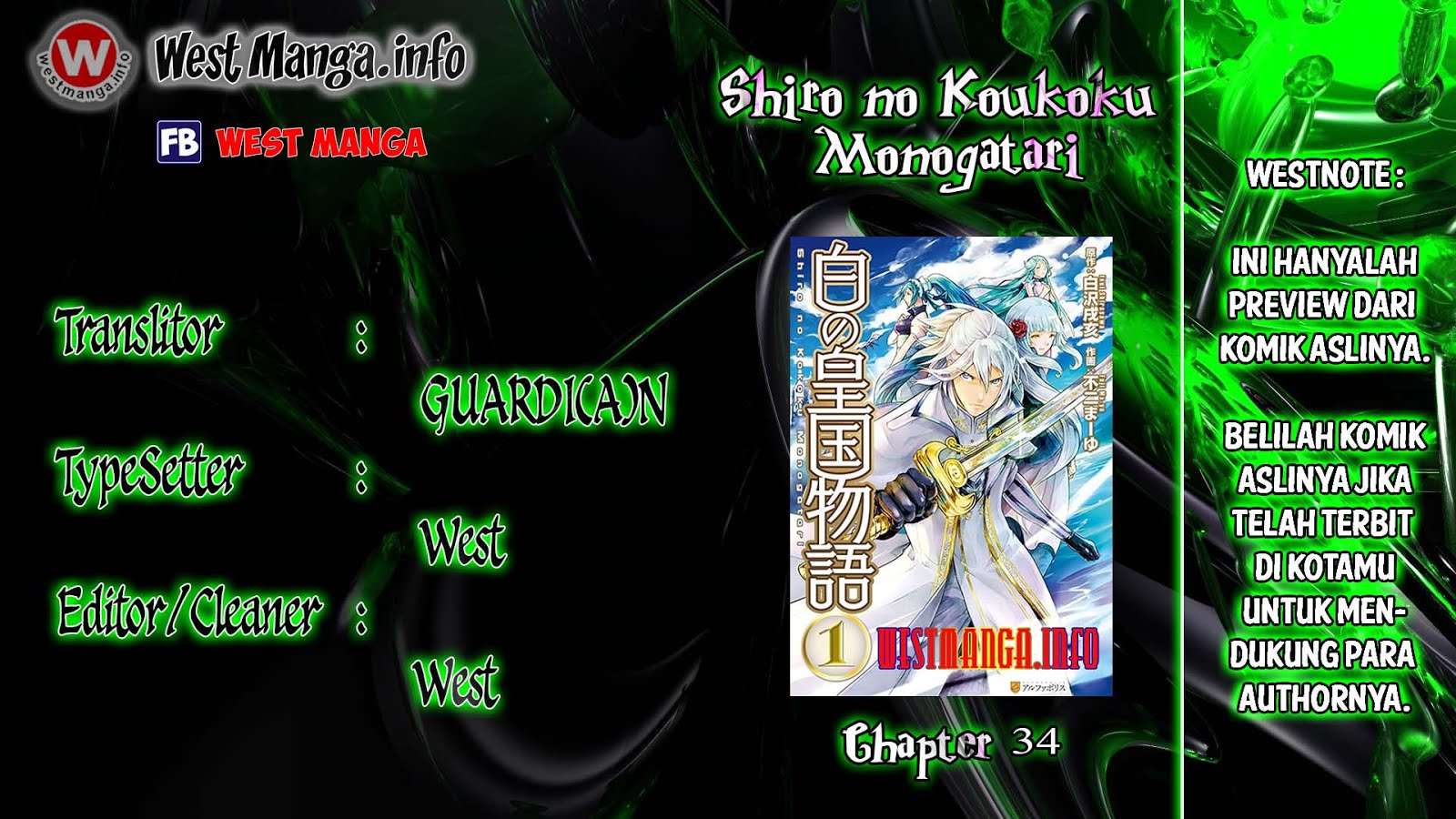 Baca Manga Shiro no Koukoku Monogatari Chapter 34 Gambar 2