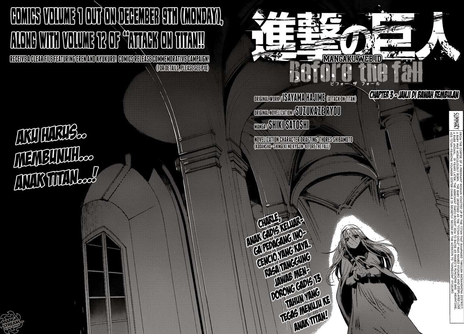 Shingeki no Kyojin – Before the Fall Chapter 3 Gambar 3