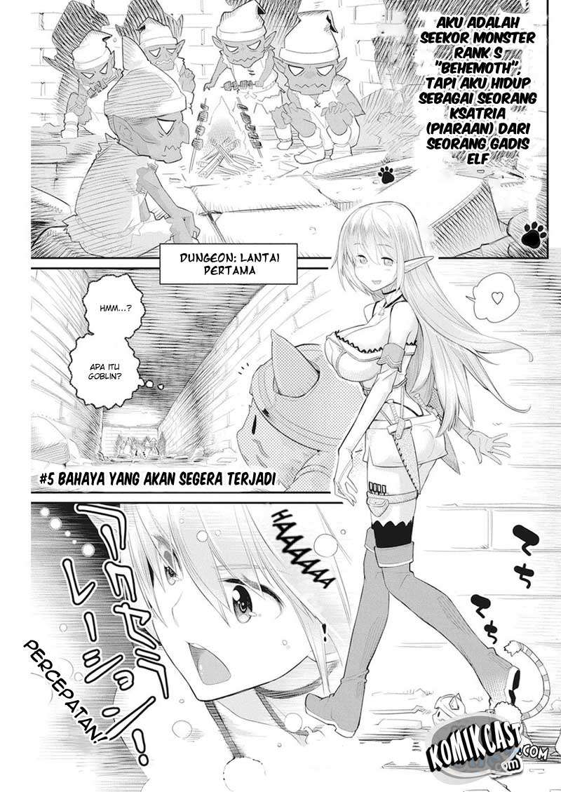 Baca Komik S-Rank Monster no Behemoth Dakedo, Neko to Machigawarete Erufu Musume no Kishi (Pet) Toshite Kurashitemasu Chapter 5 Gambar 1