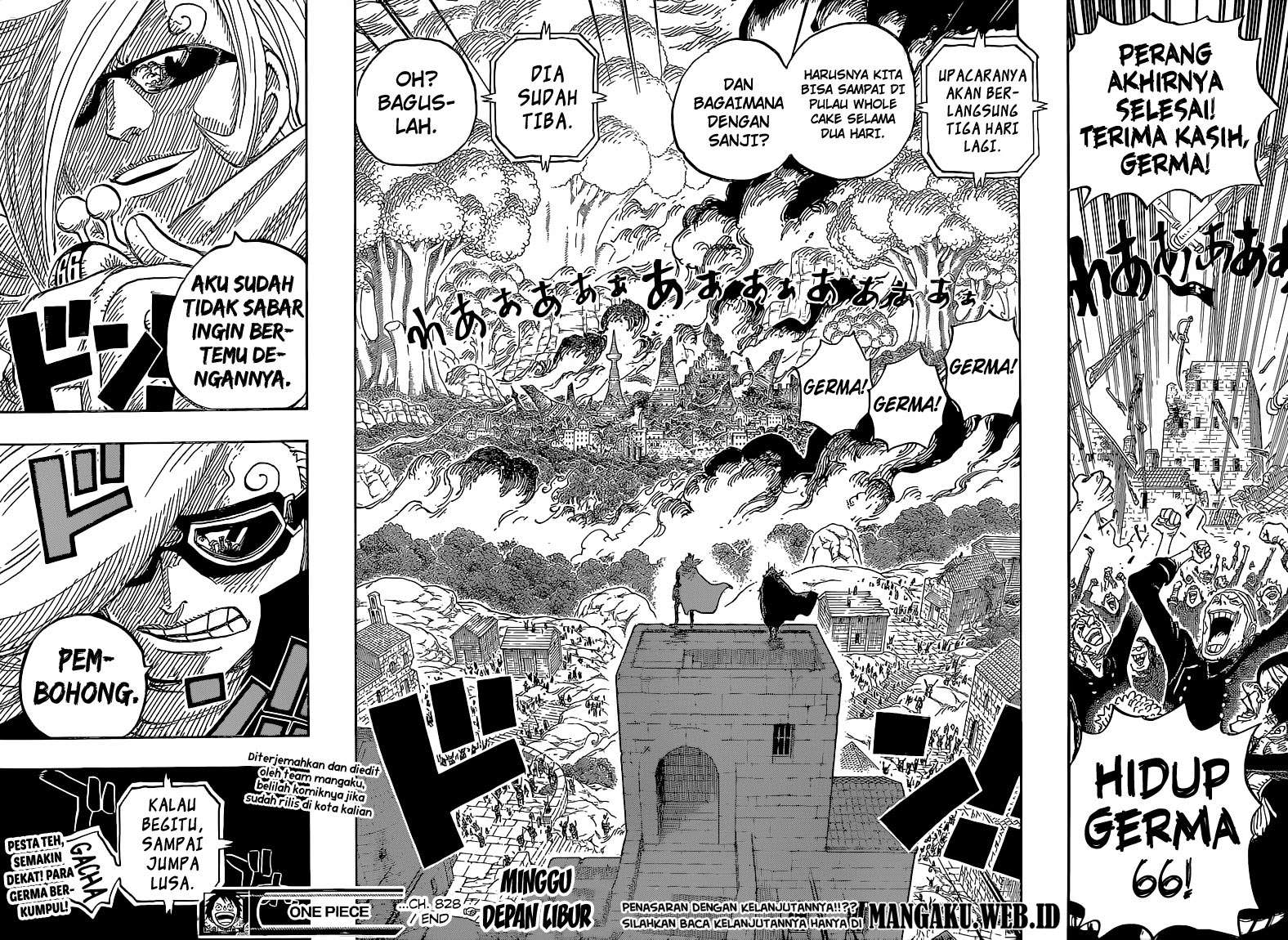 One Piece Chapter 828 Gambar 17