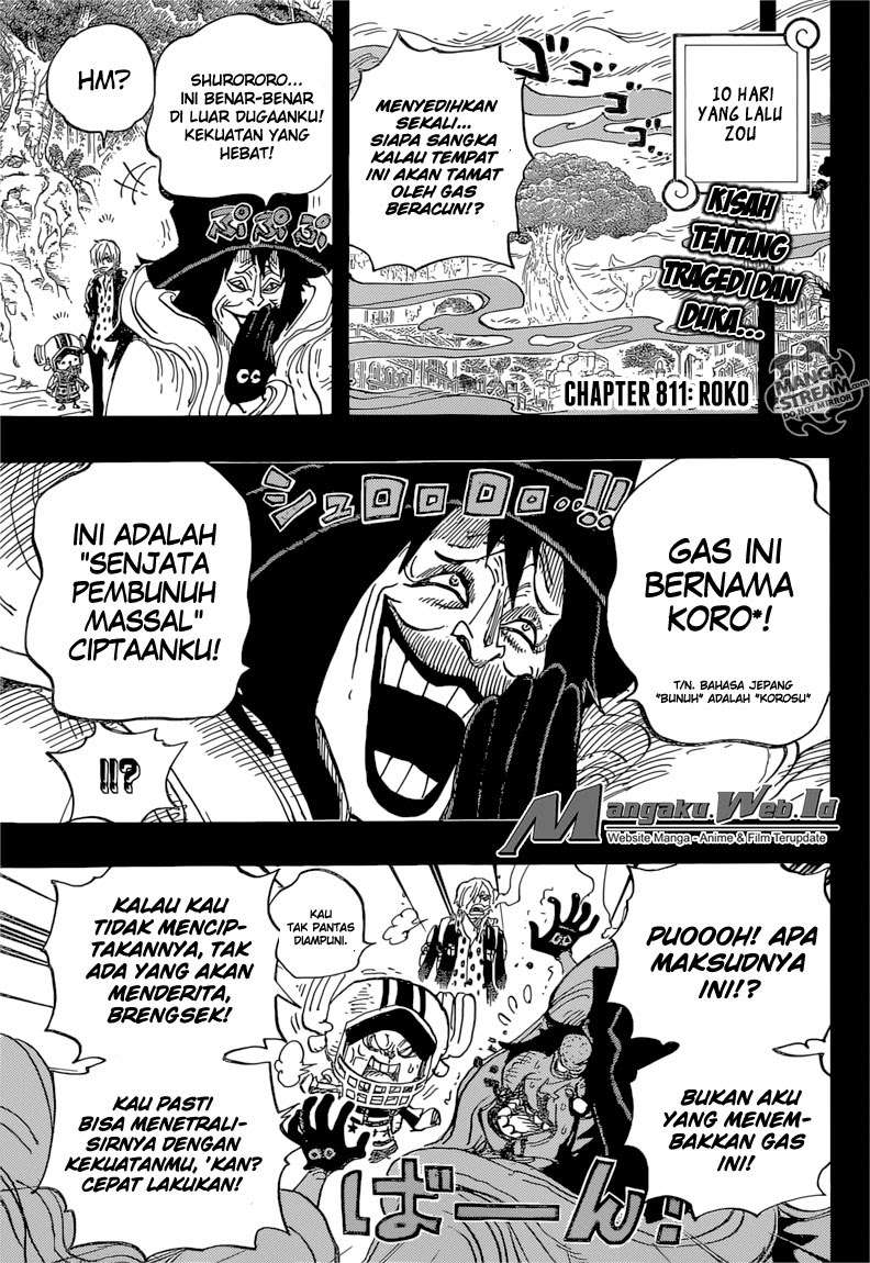 One Piece Chapter 811 Gambar 5