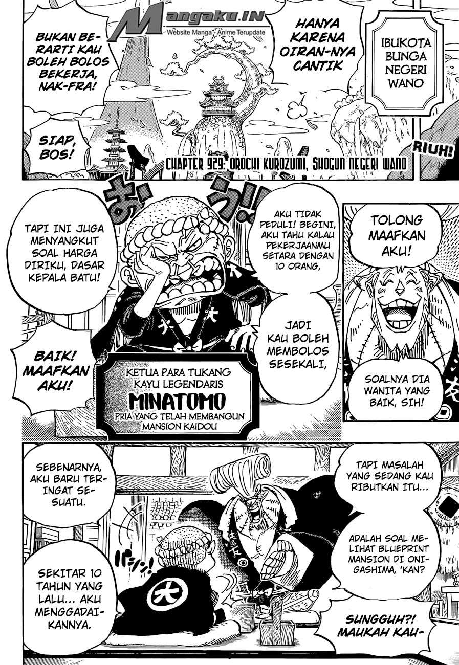 One Piece Chapter 929 Gambar 4