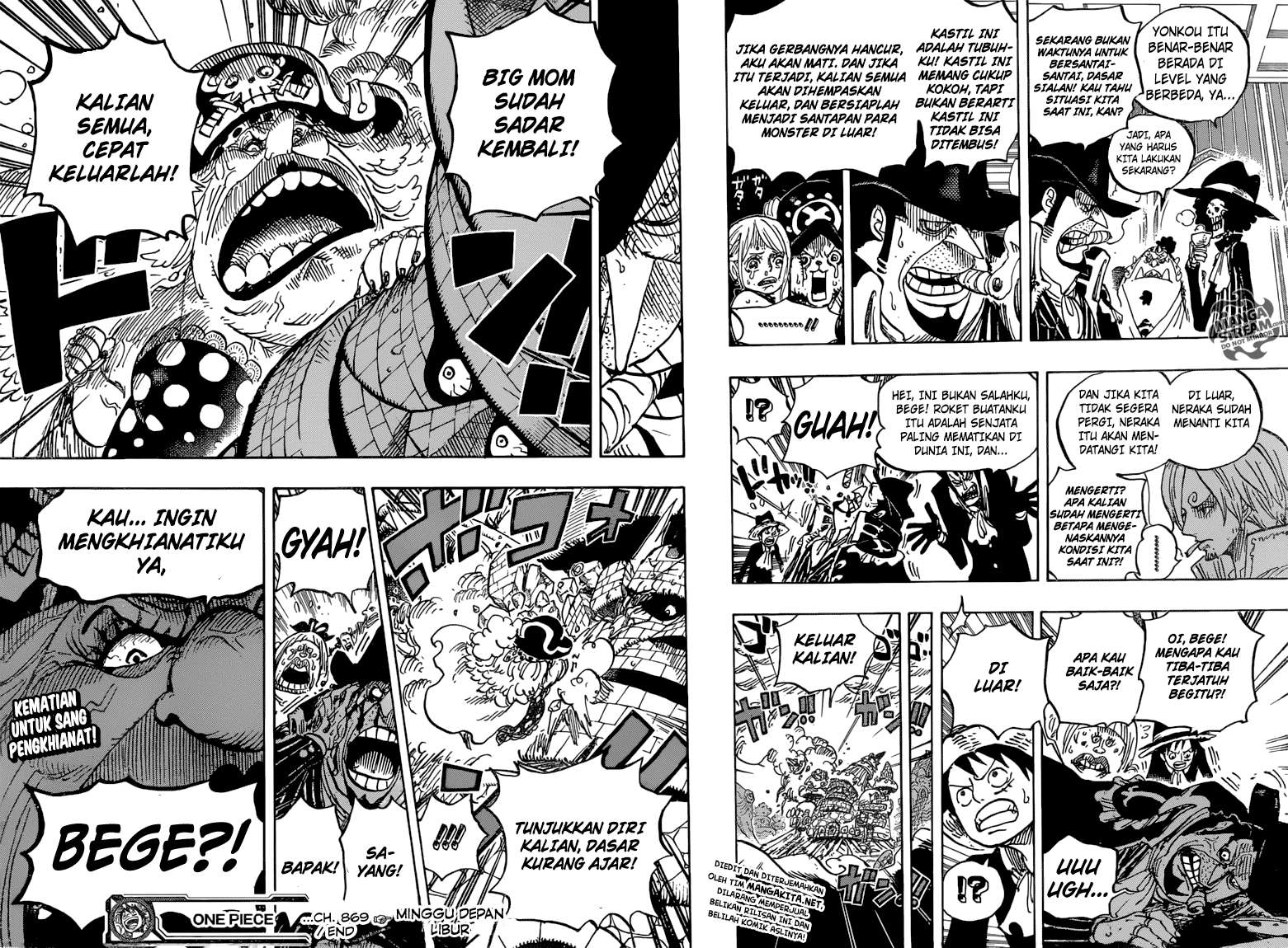 One Piece Chapter 869 Gambar 21