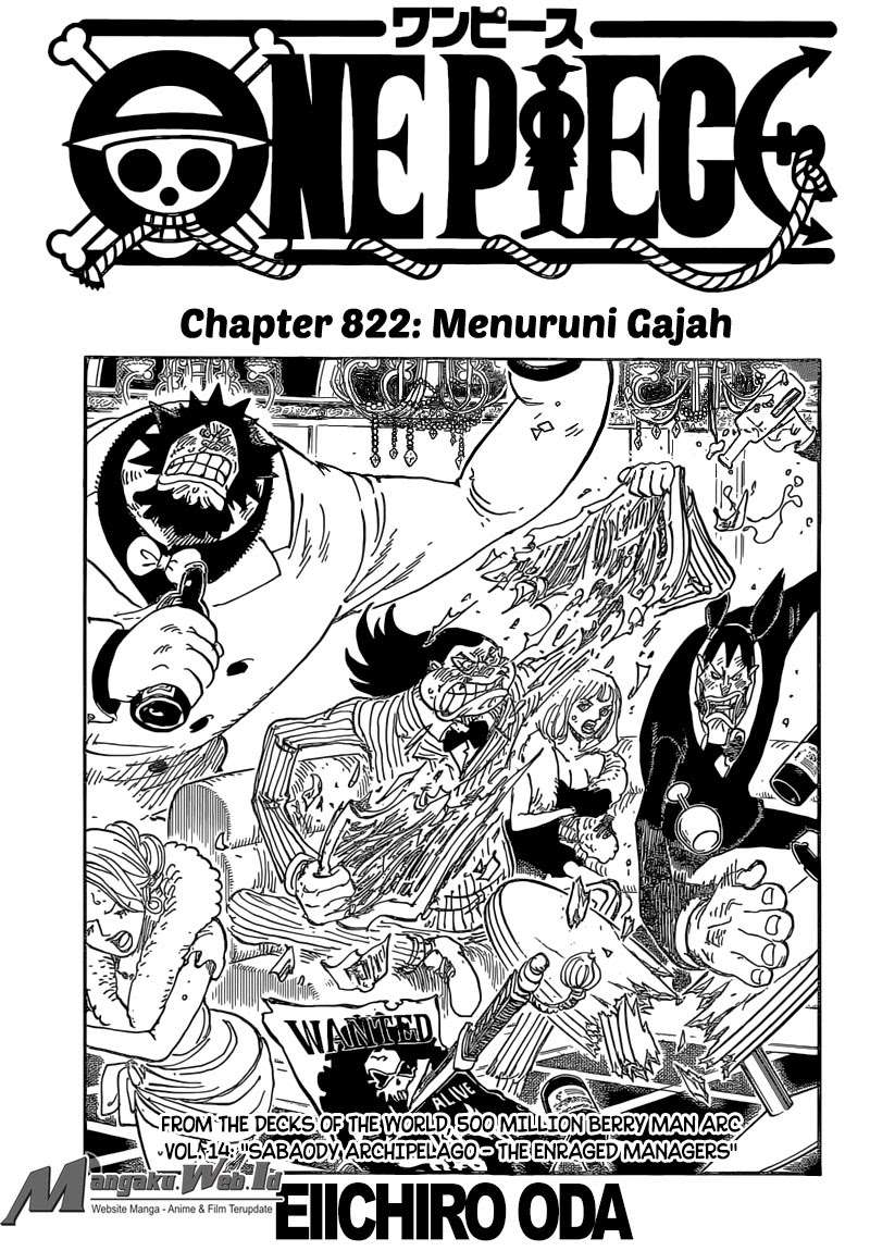 Baca Manga One Piece Chapter 822 Gambar 2