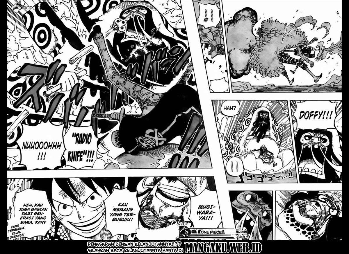 One Piece Chapter 759 Gambar 16