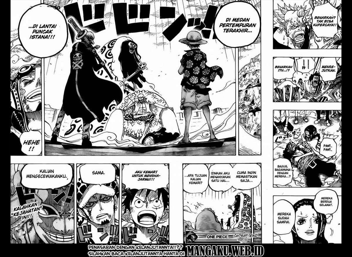One Piece Chapter 758 Gambar 19