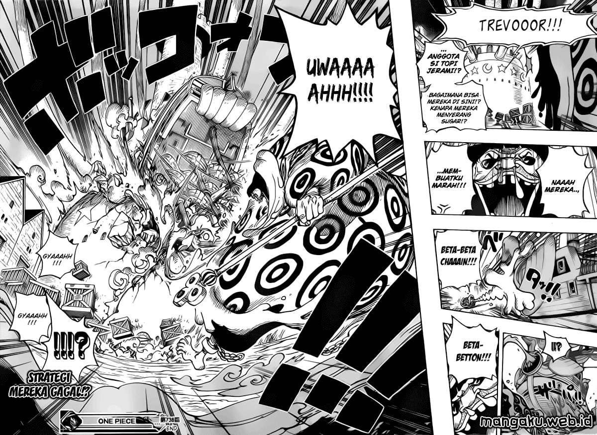 One Piece Chapter 738 Gambar 19