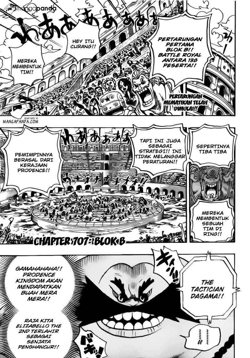 One Piece Chapter 707 Gambar 4