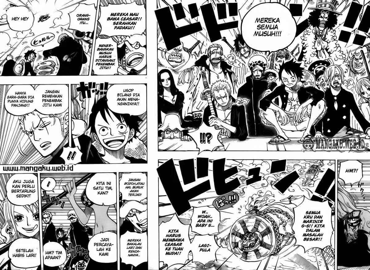 One Piece Chapter 695 Gambar 10