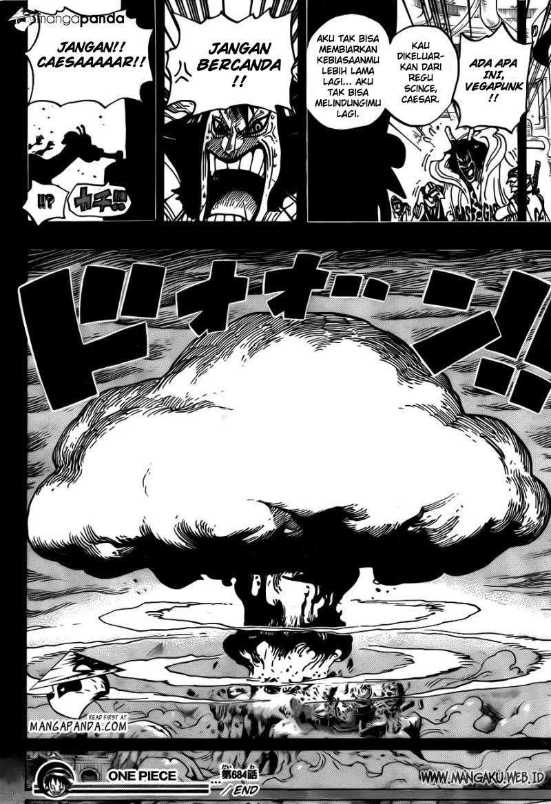 One Piece Chapter 684 Gambar 19