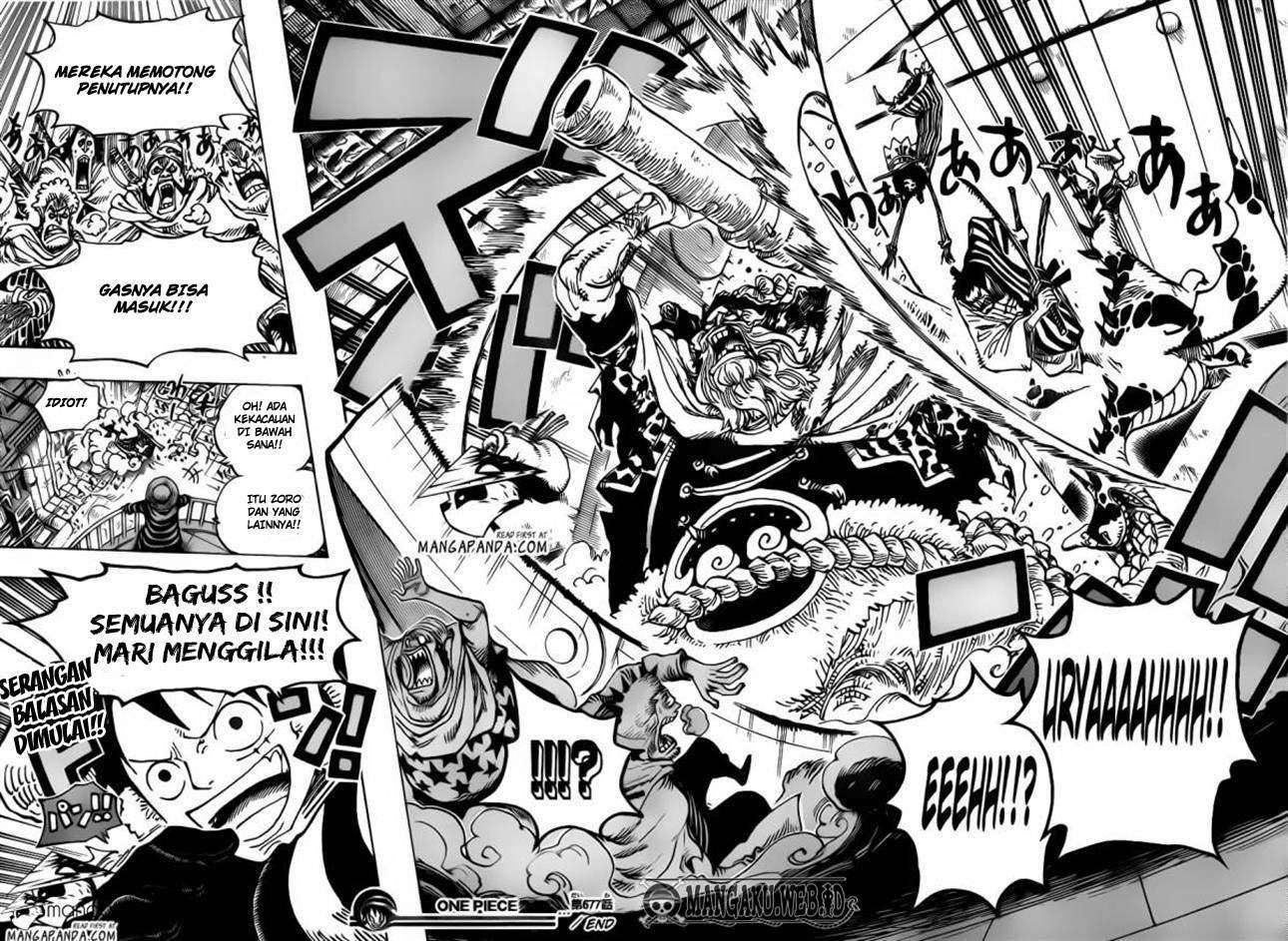 One Piece Chapter 677 Gambar 17