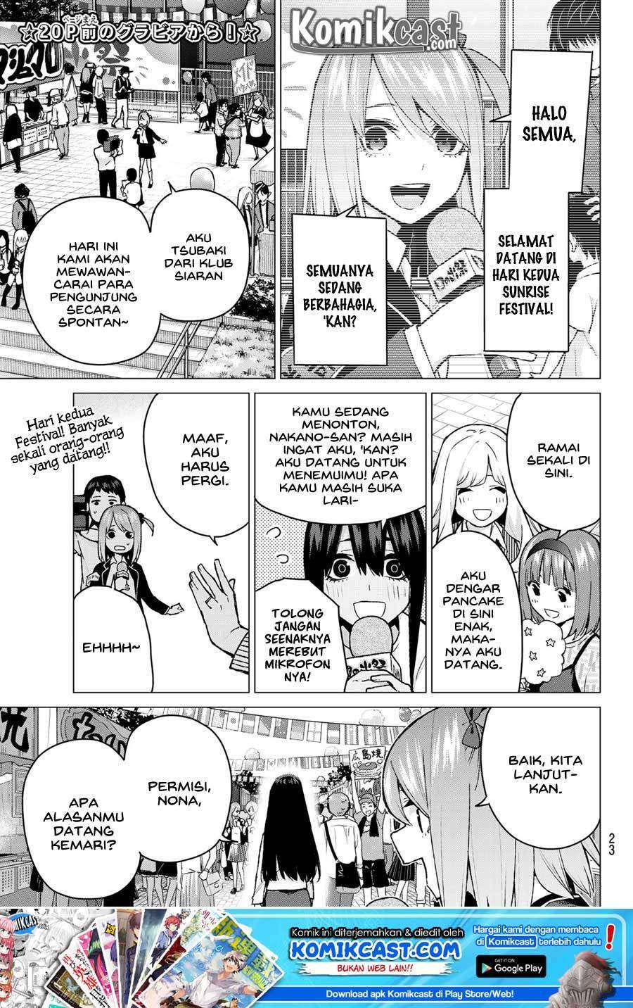 Go-toubun no Hanayome Chapter 100 Gambar 9