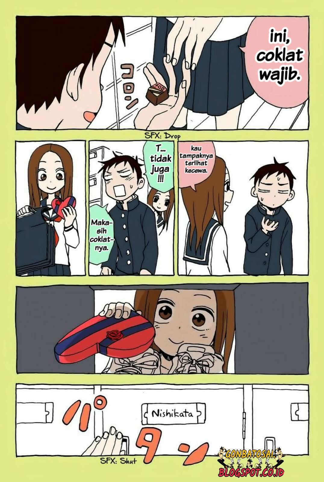 Karakai Jouzu no Takagi-san Chapter 17.5 Gambar 25