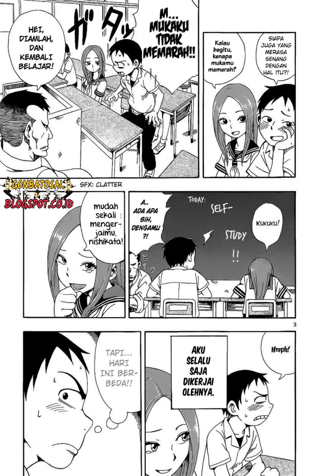 Karakai Jouzu no Takagi-san Chapter 17.5 Gambar 4