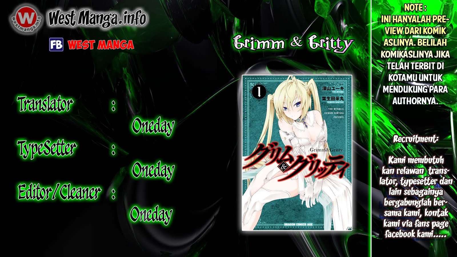 Baca Komik Grimm & Gritty Chapter 1.2 Gambar 1