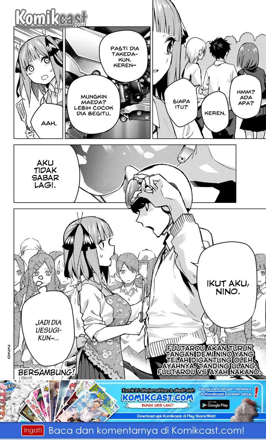 Go-toubun no Hanayome Chapter 103 Gambar 22